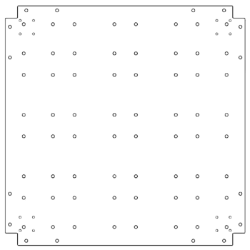 основна плоча Поцинкована стомана 80 x 80 cm