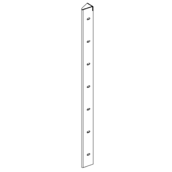 ъглово парче Кортен стомана 30° 70 cm
