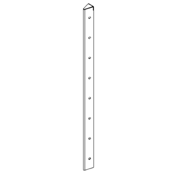 ъглово парче Кортен стомана 30° 80 cm