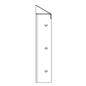 ъглово парче Кортен стомана 90° 30 cm
