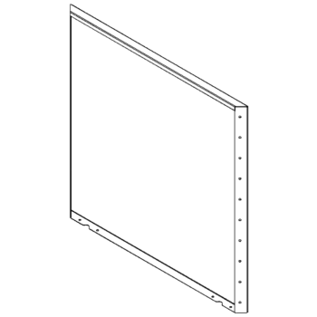Градински панел от прахово боядисана стомана 100 x 100 cm