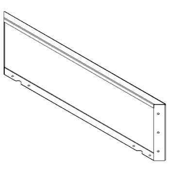 Градински панел от прахово боядисана стомана 30 x 100 cm