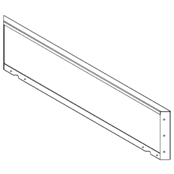 Градински панел от прахово боядисана стомана 30 x 120 cm