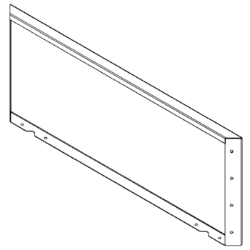 Градински панел от кортен стомана 40 x 100 cm
