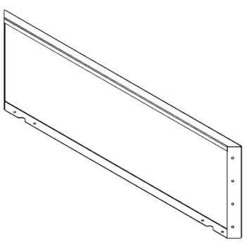 Градински панел от прахово боядисана стомана 40 x 120 cm