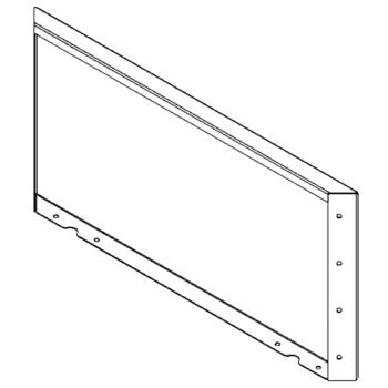 Градински панел от кортен стомана 40 x 80 cm