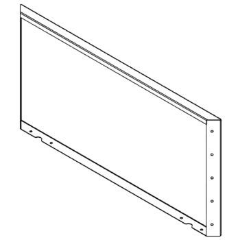 Градински панел от кортен стомана 50 x 100 cm
