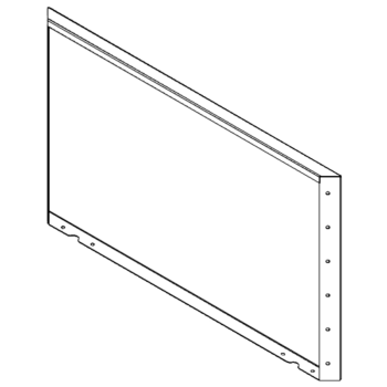 Градински панел от прахово боядисана стомана 60 x 100 cm