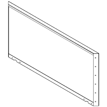 Градински панел от прахово боядисана стомана 60 x 120 cm