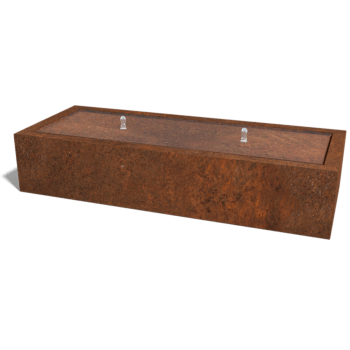 Градински фонтан от кортен стомана 200 x 80 x 40 cm