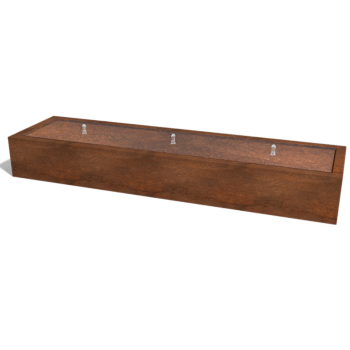 Градински фонтан от кортен стомана 300 x 80 x 40 cm