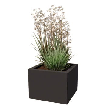 Саксии за цветя от стомана - Квадрат - 40 x 40 cm