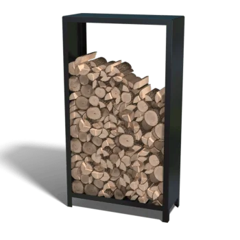 Стойка за дърва от стомана - Indiana - 100 x 40 x 180 cm