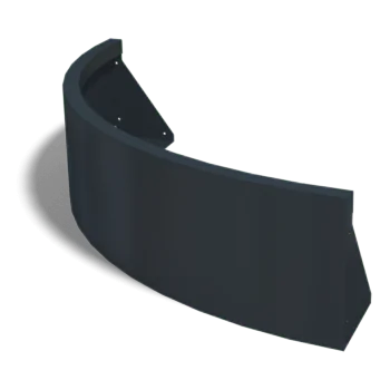 Подпорна стена от стомана - Външна извивка - 100 x 100 x 30 cm