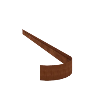 Бордюр за градина от кортенова стомана - Сплескан FLEX - Височина 13 cm - 240 cm