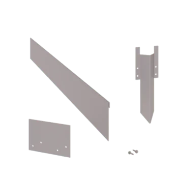 Бордюр за градина от поцинкована стомана - Сплескан - Височина 13 cm - Пълен комплект 15 метър