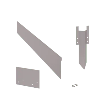 Бордюр за градина от поцинкована стомана - Сплескан - Височина 13 cm - Пълен комплект 24 метър
