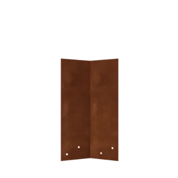 Свързваща планка от кортенова стомана - 45° - Височина на бордюрния ръб 34 / 37,5 cm