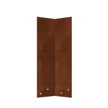 Свързваща планка от кортенова стомана - 45° - Височина на бордюрния ръб 45 cm