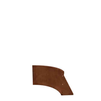 Подпорна стена от кортенова стомана - Вътрешна извивка - 50 x 50 x 40 cm