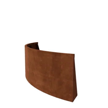 Подпорна стена от кортенова стомана - Външна извивка - 150 x 150 x 60 cm