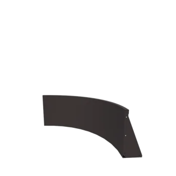 Подпорна стена от стомана - Външна извивка - 100 x 100 x 50 cm - друг RAL цвят