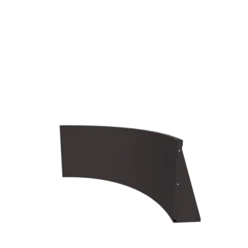 Подпорна стена от стомана - Вътрешна извивка - 100 x 100 x 60 cm - друг RAL цвят