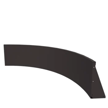 Подпорна стена от стомана - Външна извивка - 150 x 150 x 50 cm - друг RAL цвят