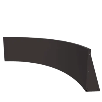 Подпорна стена от стомана - Вътрешна извивка - 150 x 150 x 60 cm - друг RAL цвят