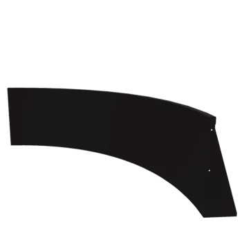 Подпорна стена от стомана - Вътрешна извивка - 150 x 150 x 60 cm - RAL9005 матов (черен)