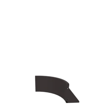 Подпорна стена от стомана - Вътрешна извивка - 50 x 50 x 30 cm - RAL7016 матов (антрацитено сиво)