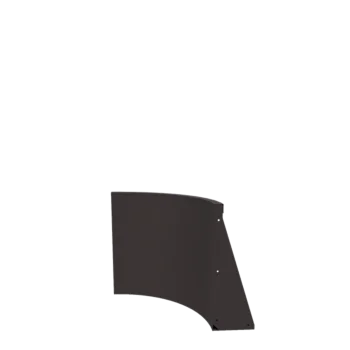 Подпорна стена от стомана - Вътрешна извивка - 50 x 50 x 60 cm - RAL7016 матов (антрацитено сиво)