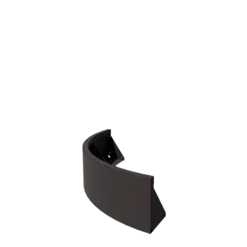 Подпорна стена от стомана - Външна извивка - 100 x 100 x 30 cm - друг RAL цвят