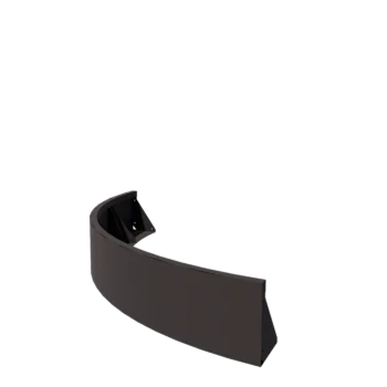 Подпорна стена от стомана - Външна извивка - 150 x 150 x 30 cm - друг RAL цвят