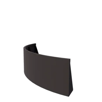 Подпорна стена от стомана - Външна извивка - 150 x 150 x 50 cm - RAL7016 матов (антрацитено сиво)