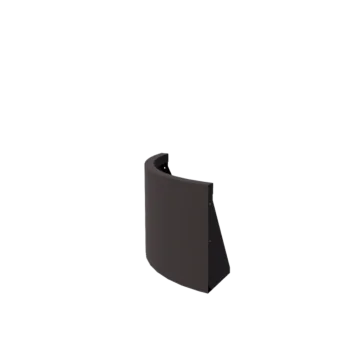 Подпорна стена от стомана - Външна извивка - 50 x 50 x 40 cm - друг RAL цвят