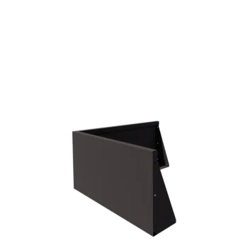 Подпорна стена от стомана - Външен ъгъл - 100 x 100 x 50 cm - друг RAL цвят