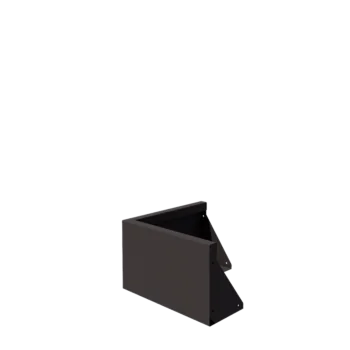 Подпорна стена от стомана - Външен ъгъл - 50 x 50 x 30 cm - друг RAL цвят