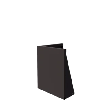 Подпорна стена от стомана - Външен ъгъл - 50 x 50 x 60 cm - RAL7016 матов (антрацитено сиво)
