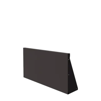 Подпорна стена от стомана - Прав - 100 x 50 cm - RAL7016 матов (антрацитено сиво)