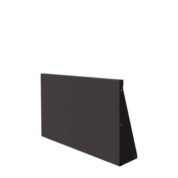 Подпорна стена от стомана - Прав - 100 x 60 cm - RAL7016 матов (антрацитено сиво)