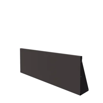 Подпорна стена от стомана - Прав - 150 x 50 cm - RAL7016 матов (антрацитено сиво)