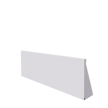 Подпорна стена от стомана - Прав - 150 x 50 cm - RAL9010 матов (бял)