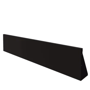 Подпорна стена от стомана - Прав - 200 x 40 cm - RAL9005 матов (черен)
