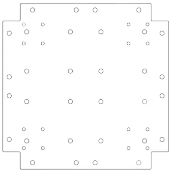 Поцинкована стоманена основа - 40 x 40 cm