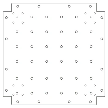 Поцинкована стоманена основа - 50 x 50 cm