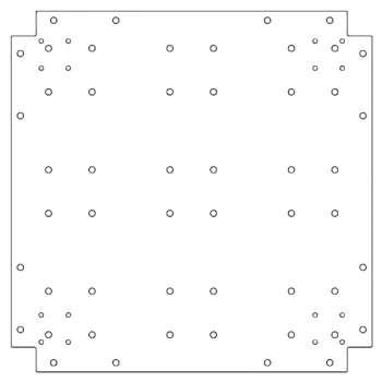 Поцинкована стоманена основа - 60 x 60 cm