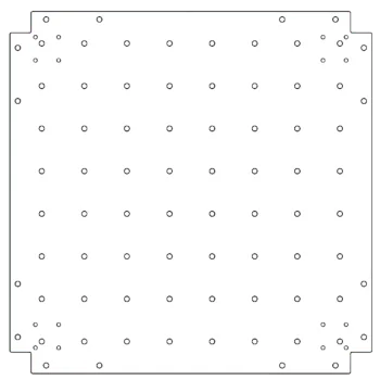 Поцинкована стоманена основа - 70 x 70 cm