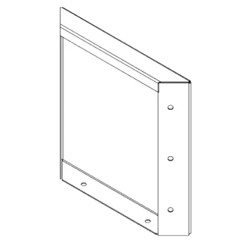 Саксии за цветя от кортенова стомана - Панел - 30 x 30 cm