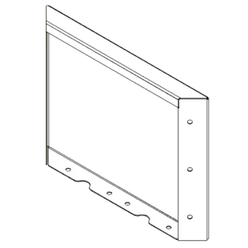 Саксии за цветя от кортенова стомана - Панел - 30 x 40 cm
